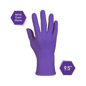 Halyard SafeSkin Purple Nitrile Exam Gloves - 9.5"